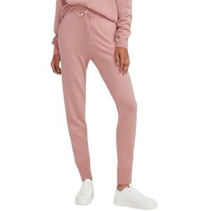 Express 100% Cashmere Joggers Pants Knit Size Large Pink NWT